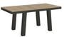 Table extensible 6 à 12 places L 160 à 264 cm bois clair et cadre métal anthracite Bidy