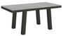Table extensible 6 à 14 places L 180 à 284 cm gris béton et cadre métal anthracite Bidy