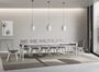 Table extensible 8 à 14 places L 180 à 284 cm blanc Romencia