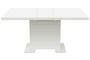 Table extensible blanc brillant Kama 120-150 cm