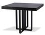 Table extensible bois et pieds métal noir Tessa 90/240 cm