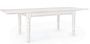 Table extensible de 150 cm en bois de manguier blanc patiné Kolita 150/195/240 cm