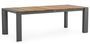 Table extensible de jardin haut de gamme bois de teck aluminium anthracite Kamera 228/261/294 cm