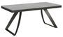 Table extensible 180 à 440 cm bois gris effet béton et pieds métal anthracite Italika