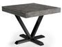 Table extensible effet béton et métal noir Handle 90/180 cm