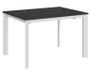 Table extensible effet marbre noir bilba 120 à 170 cm Itania