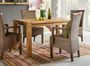 Table extensible en bois de chêne massif Ritza 140 à 190 cm