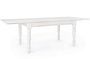 Table extensible KOLITA – Bois massif blanc patiné 150/195/240 cm
