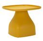 Table Gea jaune d'appoint design moderne intérieur extérieur