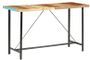 Table haute bois de récupération et pieds métal noir Reema 180 cm