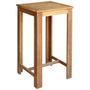 Table haute de bar carrée bois d'acacia massif finition à l'huile Skan 60