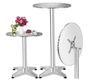 Table haute ronde réglable et pliable en aluminium COKTAL 60 cm – Intérieur et extérieur
