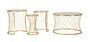 Table noah gold ensemble 4 pièces cm ø 70x45-47x54,5-36x50-28x45
