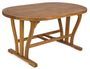 Table ovale d'extérieur à rallonge NOEMI – Bois d’acacia huilé