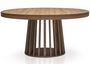 Table ovale extensible bois noisette Ritchi 150/300 cm