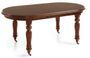 Table ovale extensible en bois d'acajou marron Castle 160/200/240 cm
