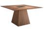 Table rectangulaire bois plaqué noyer Matega 150 cm