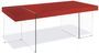 Table rectangulaire design Rouge Cubique