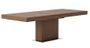 Table rectangulaire extensible 180/240 cm bois noyer Kinta