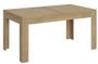 Table rectangulaire extensible 4 à 10 personnes L 160 à 220 cm bois clair Tipi