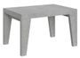 Table rectangulaire extensible 4 à 8 personnes L 130 à 234 cm gris effet ciment Naxo