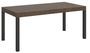 Table rectangulaire extensible bois noyer 6 à 20 places L 180 à 440 cm Karry