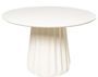 Table ronde 120 cm en bois de Manguier blanc – Élégance Design Kidom