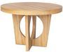 Table ronde extensible en bois clair 110 à 260 cm jusqu'a 14 places Torin