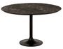 Table ronde fer et bois de manguier noir Kolina D 140 cm