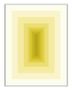 Tableau rectangulaire méthacrylate jaune Douam