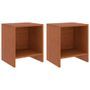 Tables de chevet 2pcs Marron miel 35x30x40cm Bois de pin massif 2