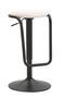 Tabouret de bar blanc réglable en hauteur Will