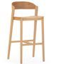 Tabouret en bois de chêne naturel MASKA – Hauteur d'assise 75 cm