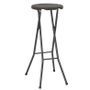 Tabouret haut pliable polyéthylène marron Nesly - Lot de 2