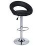 Tabouret similicuir pivotant noir Calora - Lot de 2
