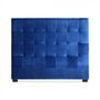 Tête de lit capitonnée velours bleu Luxa 140 cm