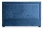 Tête de lit moderne velours bleu Mathy 160