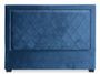 Tête de lit moderne velours bleu Mathy 180