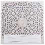 Tête de lit provençale bois sculpté peint blanc Siera 140