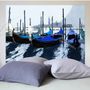 Tête de lit Tissu Gondoles à Venise Bleue