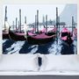 Tête de lit Tissu Gondoles à Venise Rose