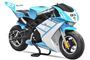 Tribo 1060W bleu Moto de course électrique