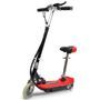 Trottinette électrique enfant avec siège rouge et noir 120W