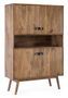 Vaisselier 4 portes 1 niche en bois de manguier Sylvie L 104 cm