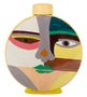 Vase céramique décoratif rond cubiste PICCASSY color