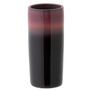 Vase céramique rouge et noir Winno H 35 cm