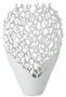 Vase mer métal blanc Carolina L 33 cm