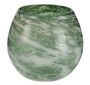 Vase verre vert et blanc Ocel H 21 cm