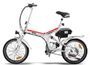 Vélo électrique E-Go Quick Line 250W blanc et rouge