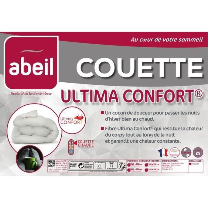 ABEIL Couette Ultima Confort 450 - 200 x 200 cm - Photo n°4